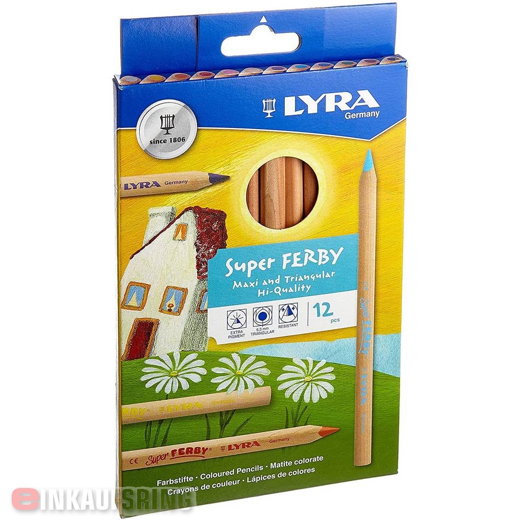 LYRA Super FERBY natur 12 Stifte in 12 Farben