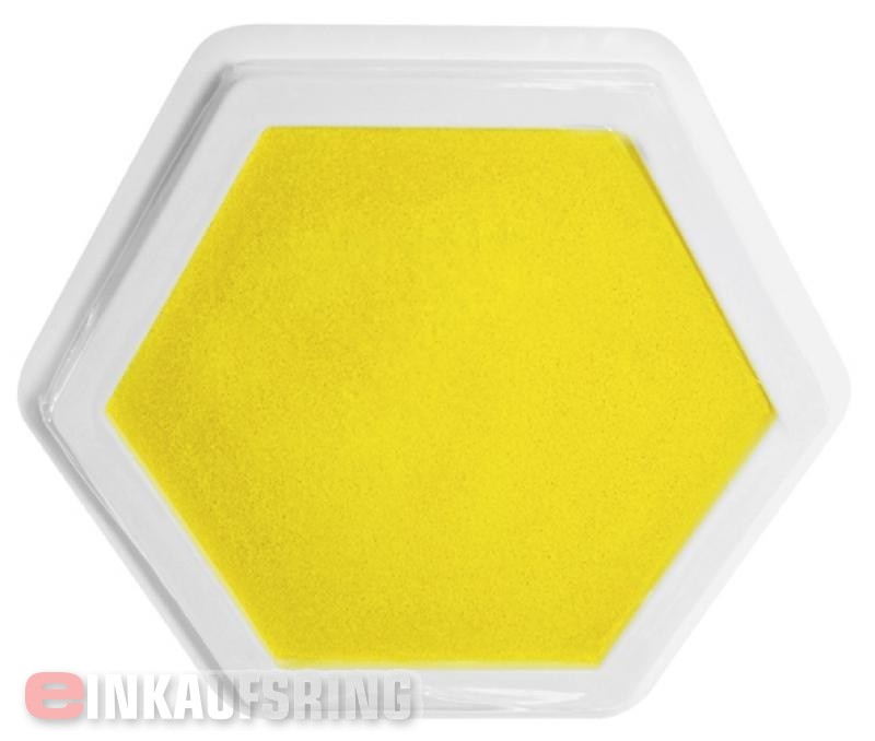 Riesenstempelkissen Gelb Maße: 14x14 cm