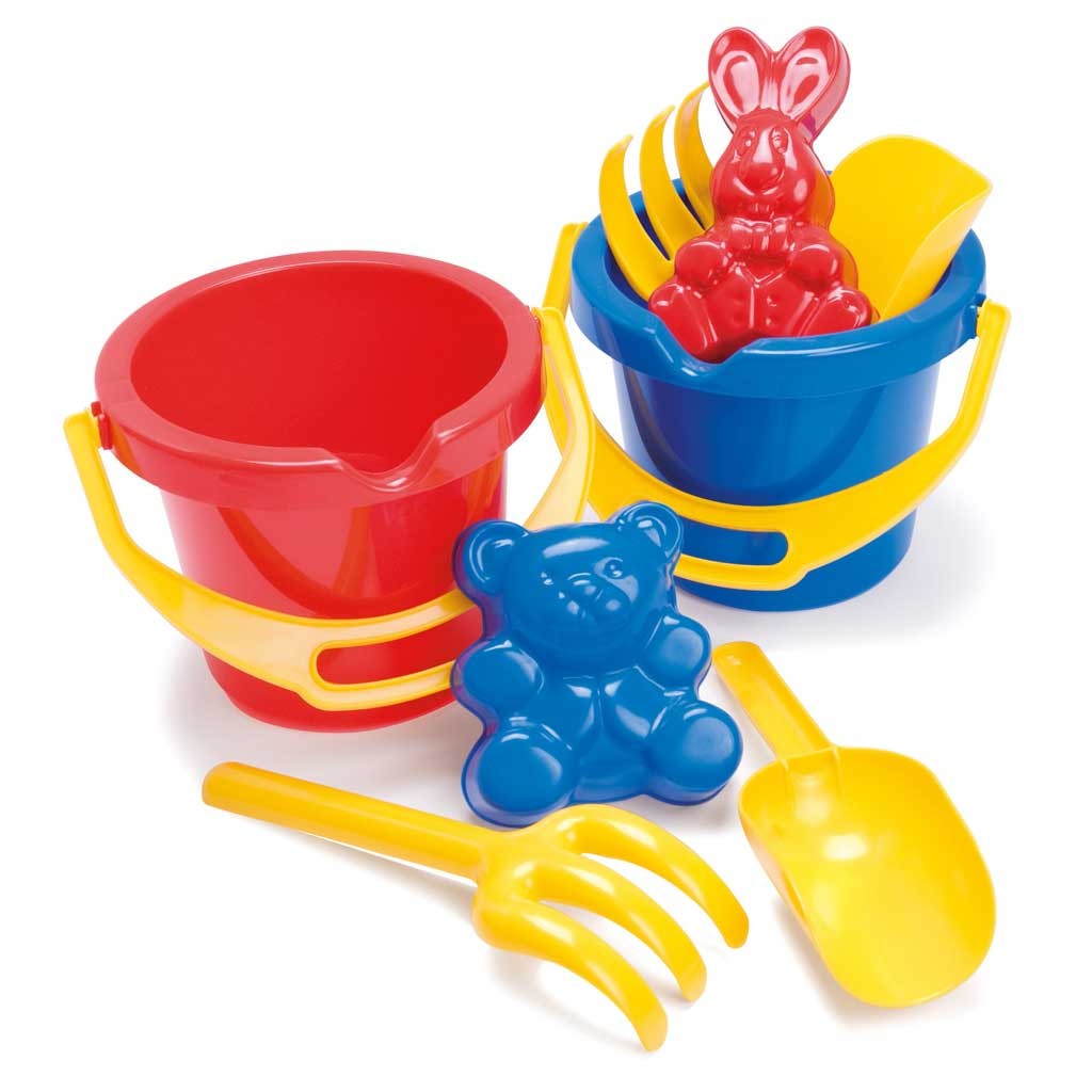 Eimer-Set im Netz 4 Teile Höhe 20 cm
