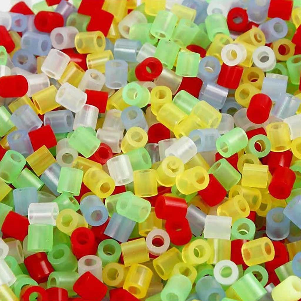 Nabbi - Bügelperlen 5x5mm Transparent Mix 20.000 Stk.