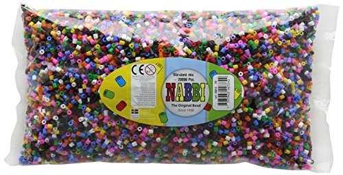 Nabbi - Bügelperlen 5x5mm Glitter Mix 20.000 Stk.