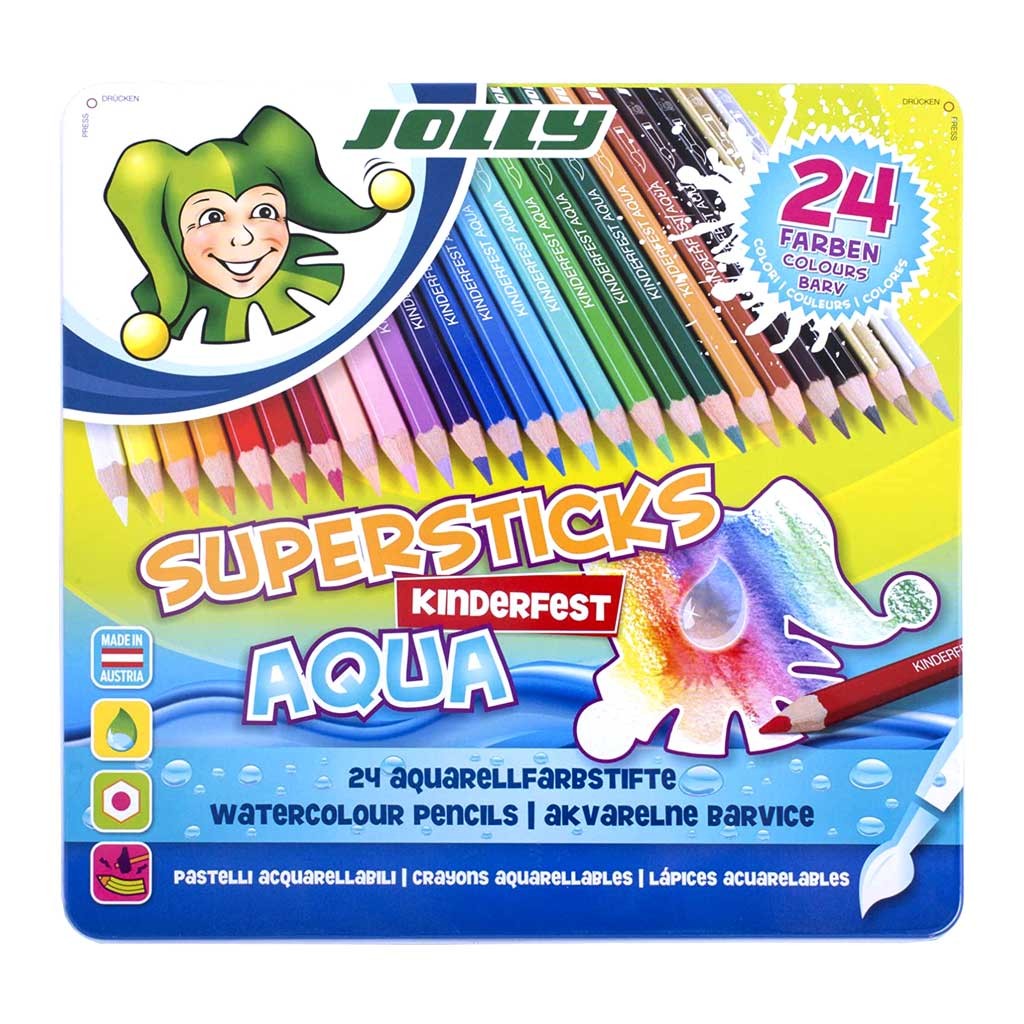 JOLLY Superstick Kinderfest AQUA 24er Metalletui
