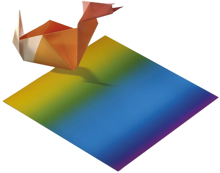 Regenbogenfaltblätter, 10x10cm 100 Blatt