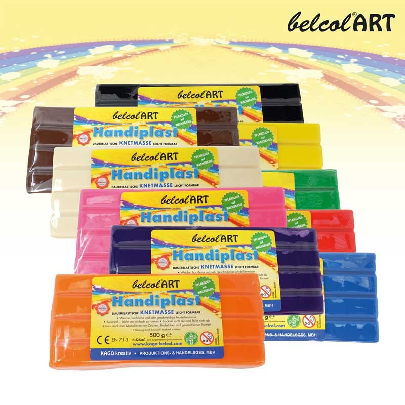 belcolART Handiplast 500g, Einzelfarben in 10 Farben lieferbar