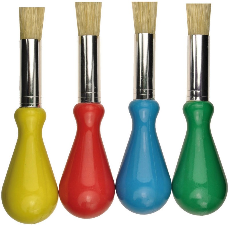 Pinsel mit Kugelgriff 4er Set