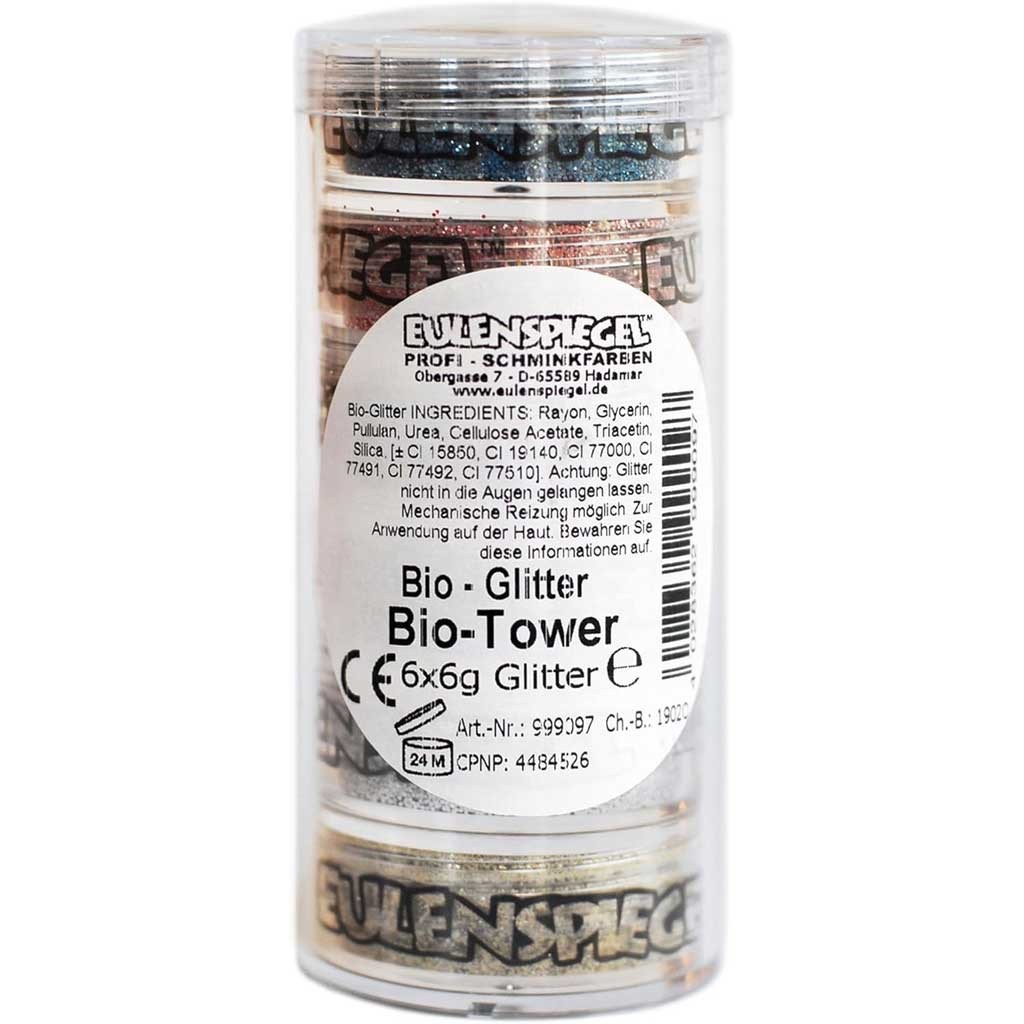 Eulenspiegel Bio-Glitter Tower 6 x 6g