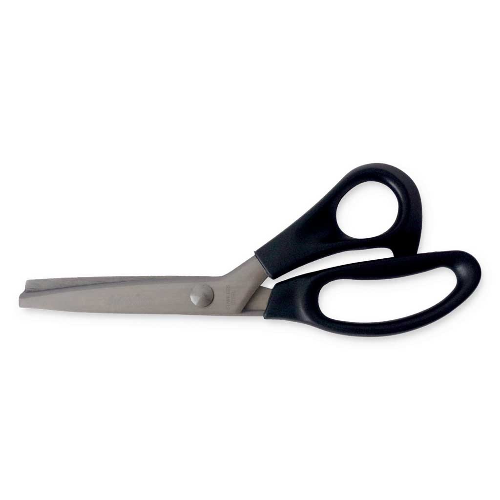 Zackenschere mit Kunststoffgriffen Klinge 8cm aus rostfreiem Edelstahl