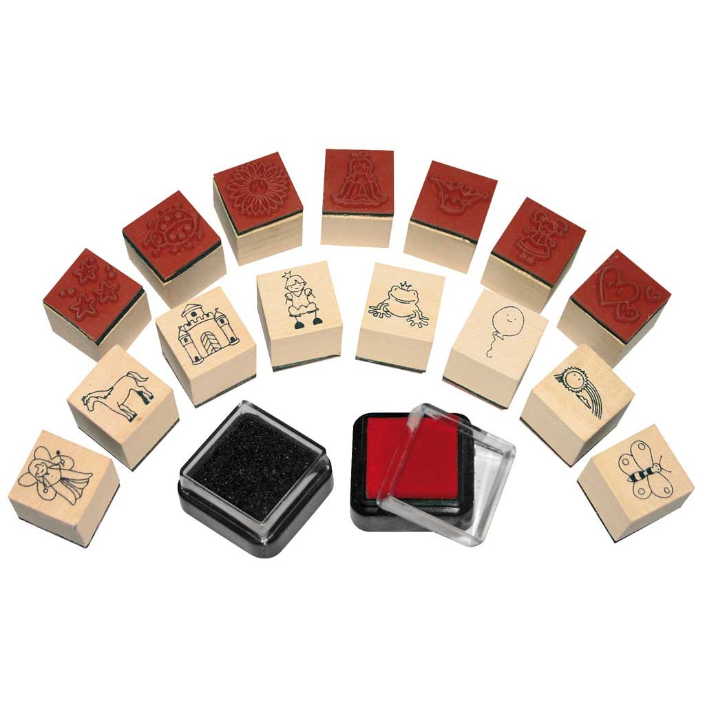 Ministempel Mädchen 15er Set
