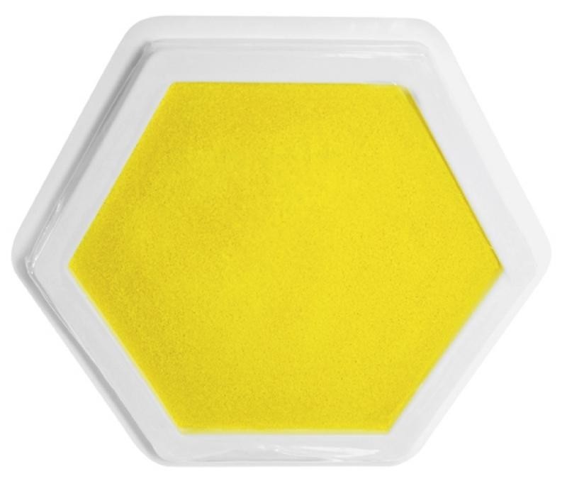 Riesenstempelkissen Gelb
