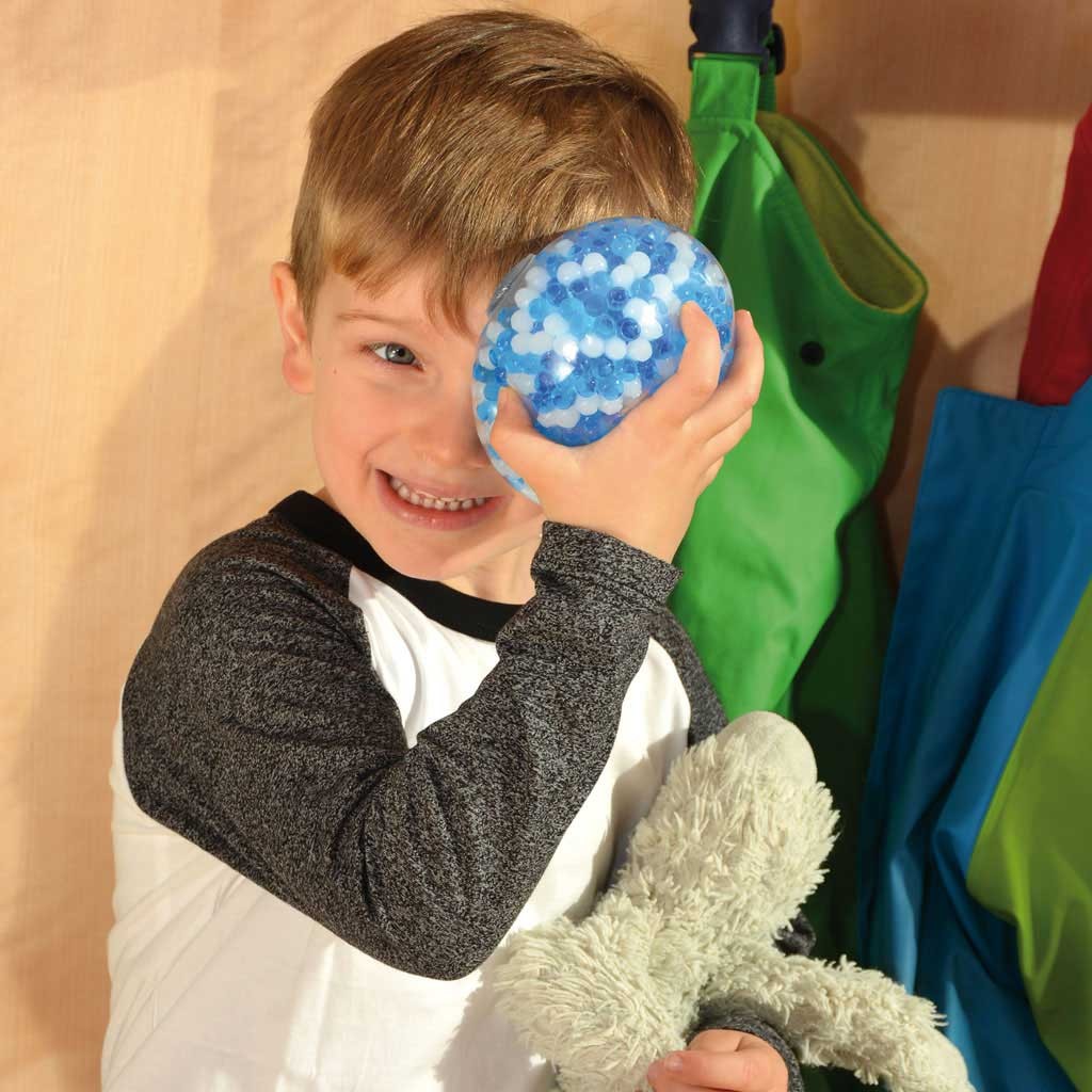 Sensorik-Ball Trösterchen blau/weiß