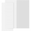 Transparentpapier 115g/m² 15,5x37cm, 25 Bogen, weiß