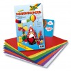 Wabenpapier 30lagig, 33x40cm, 8 Bogen farbig sortiert in Grundfarben