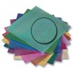 Irisierendes Papier 75g/m², 14x14cm 50 Blatt, Kristallpräg., farbig sortiert