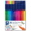 Triplus Color Fasermaler, 26 Farben im Etui