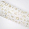 Bastelfilz 150g/m², 45cmx5m, 1 Rolle Weihnachtsmotiv weiß/gold