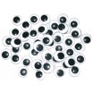 Wackelaugen Ø 18mm, Schwarz/Weiß, 50 Stk.