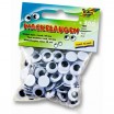 Wackelaugen, 100 Stück, weiß rund 5mm
