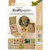 Motivblock KRAFTPAPIER II, DIN A4, 20 Blatt sort. Kraftkarton 230g/m² und Kraftpapier 120g/m²