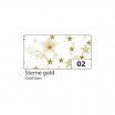 Motivkarton 270g/m², 50x70cm, 10 Bogen Sterne gold
