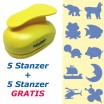 belcolART Stanzer 3XL Set 1 5 Stanzer + 5 Stanzer GRATIS