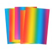 Regenbogenpapier 100g/m², einseitig 49x69cm, 50 Bogen, glänzend, sortiert